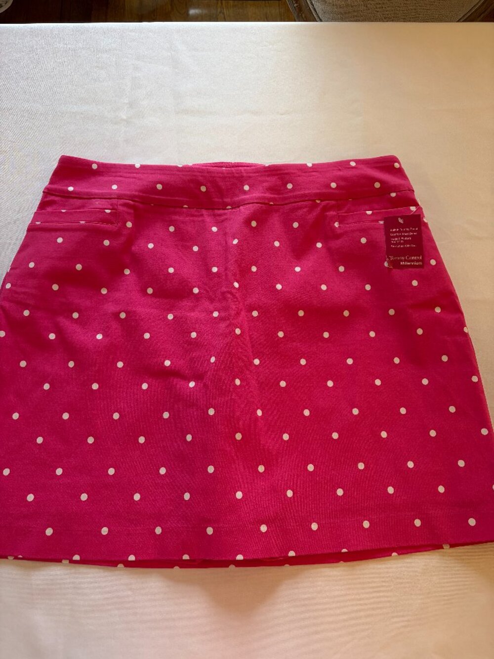 Hot Pink Polka Dot Kim Rogers Plus Skort Size 18W NWT